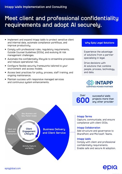 Intapp Walls Solution Brief