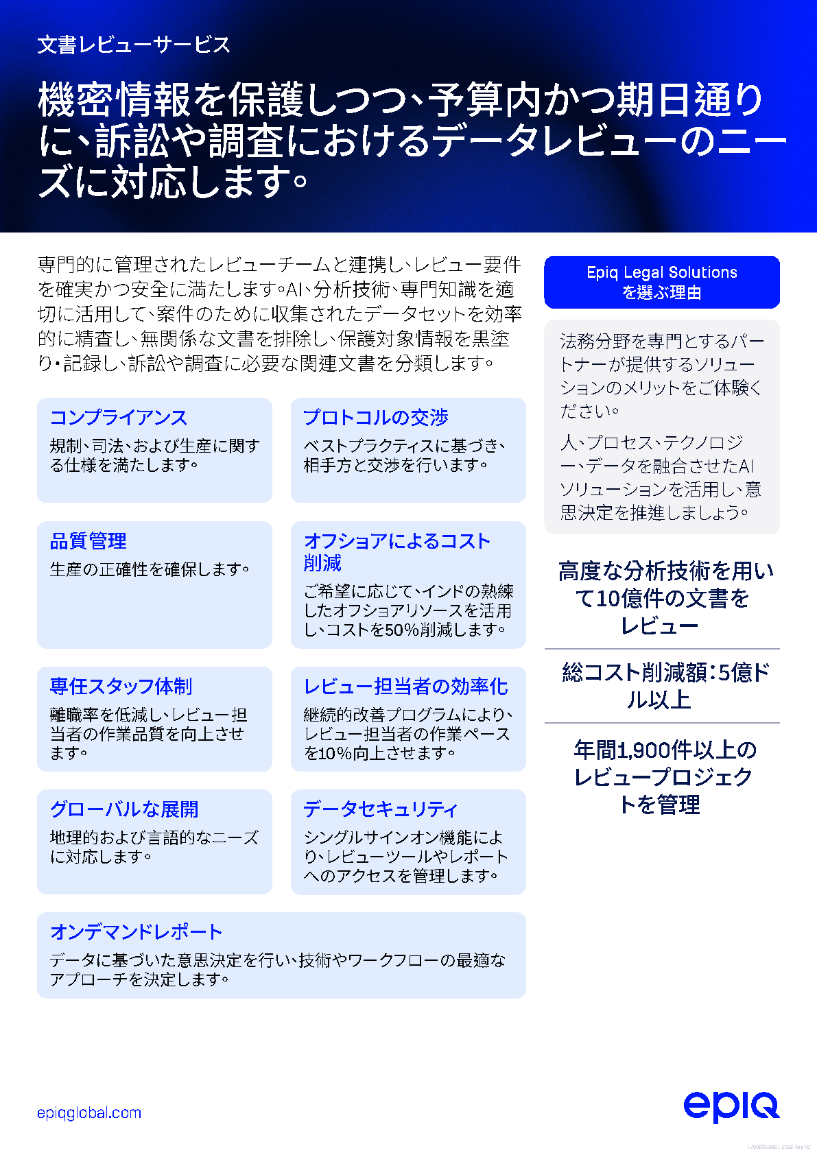 Document Review Services Solution Brief