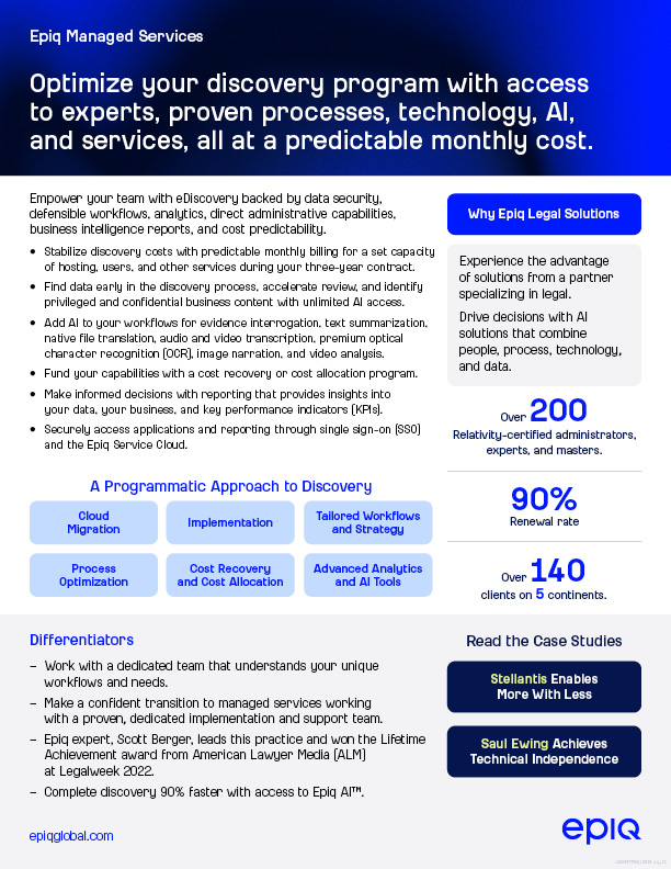 Epiq Managed Services Solution Brief