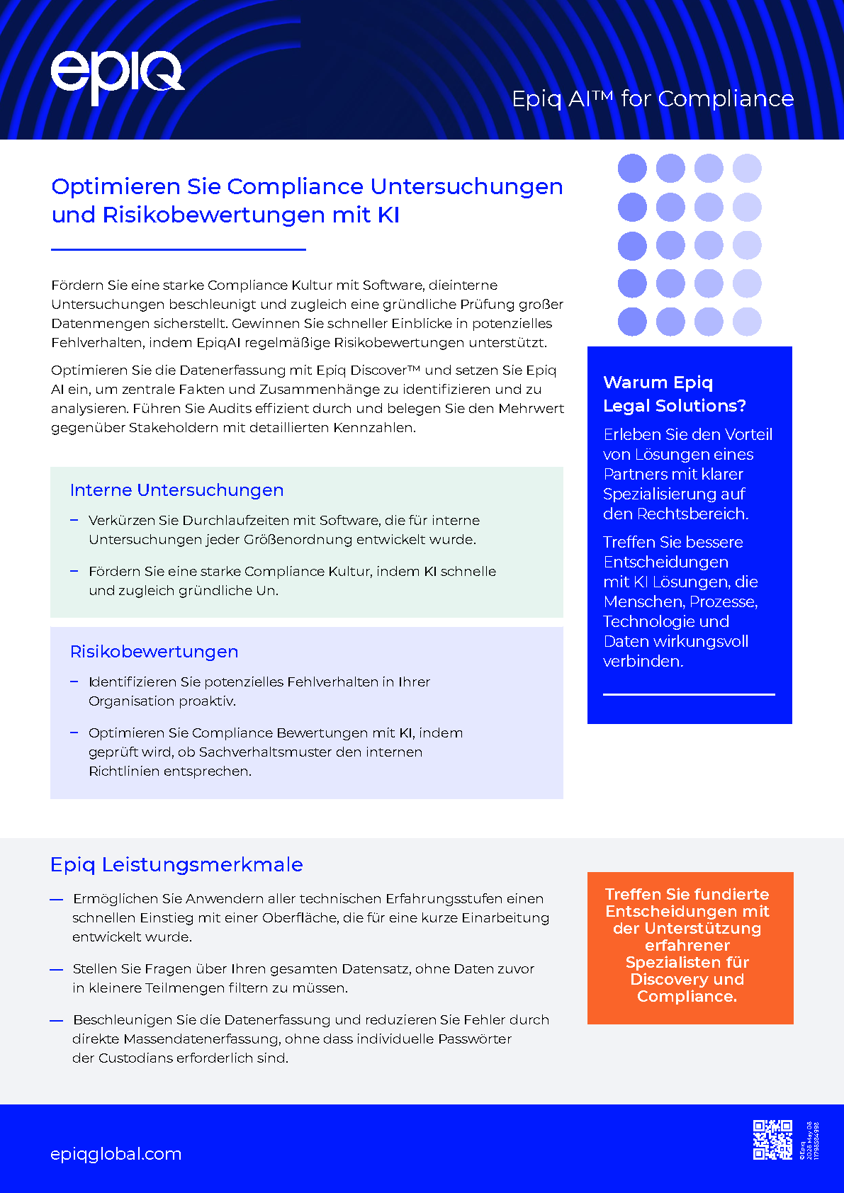 Epiq AI™ for Compliance Solution Brief