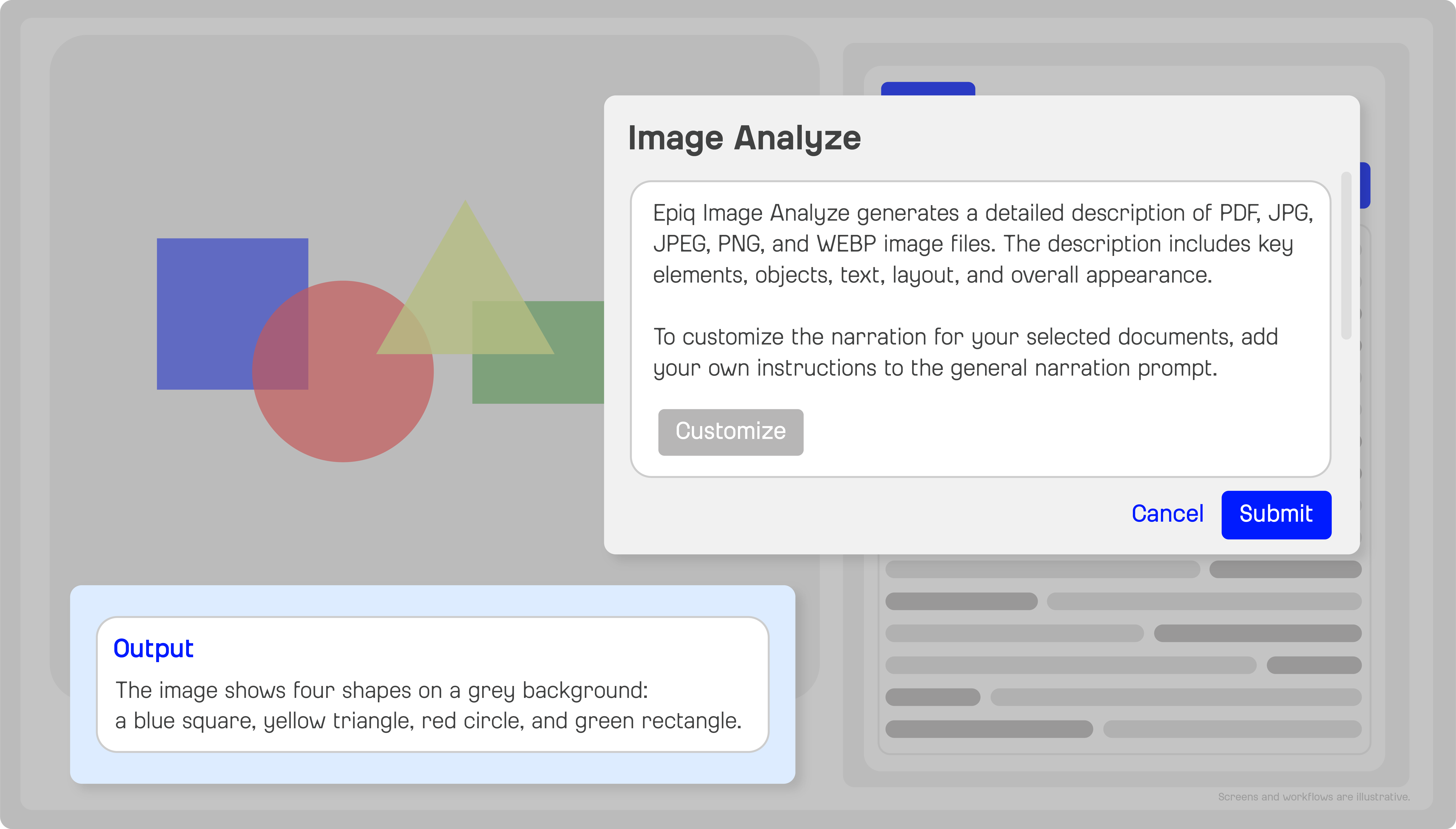Image Analyse interface