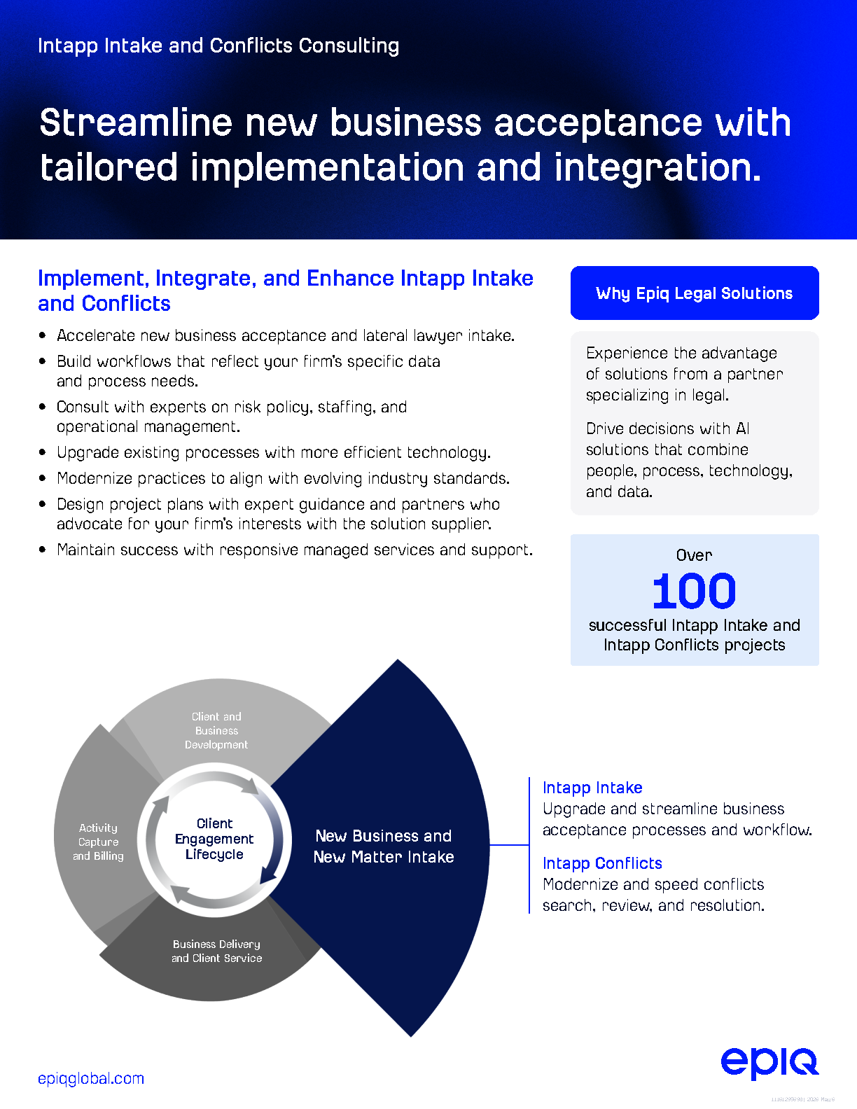 Intapp Intake and Conflicts Consulting Solution Brief