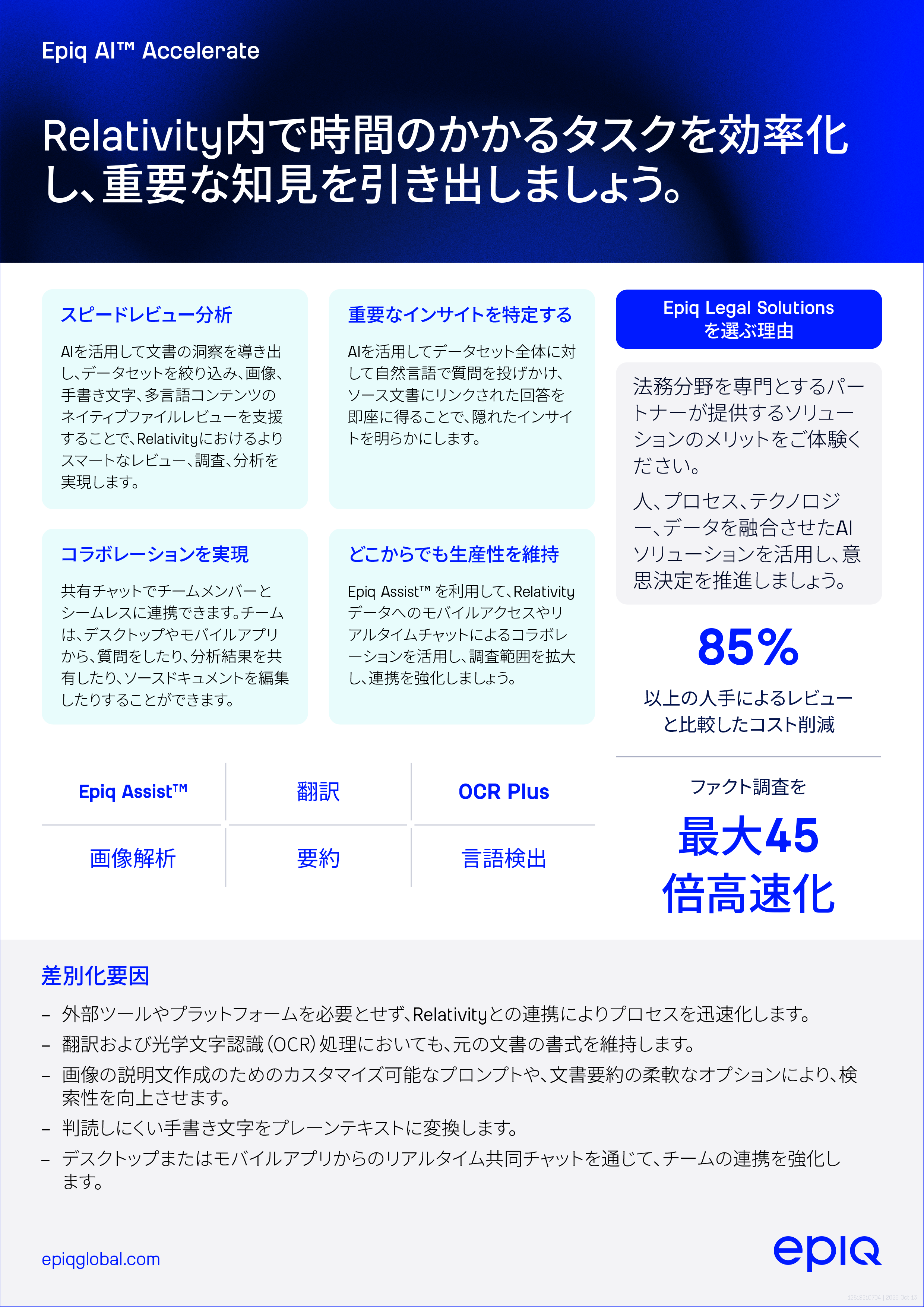 Epiq AI™ Accelerators Solution Brief