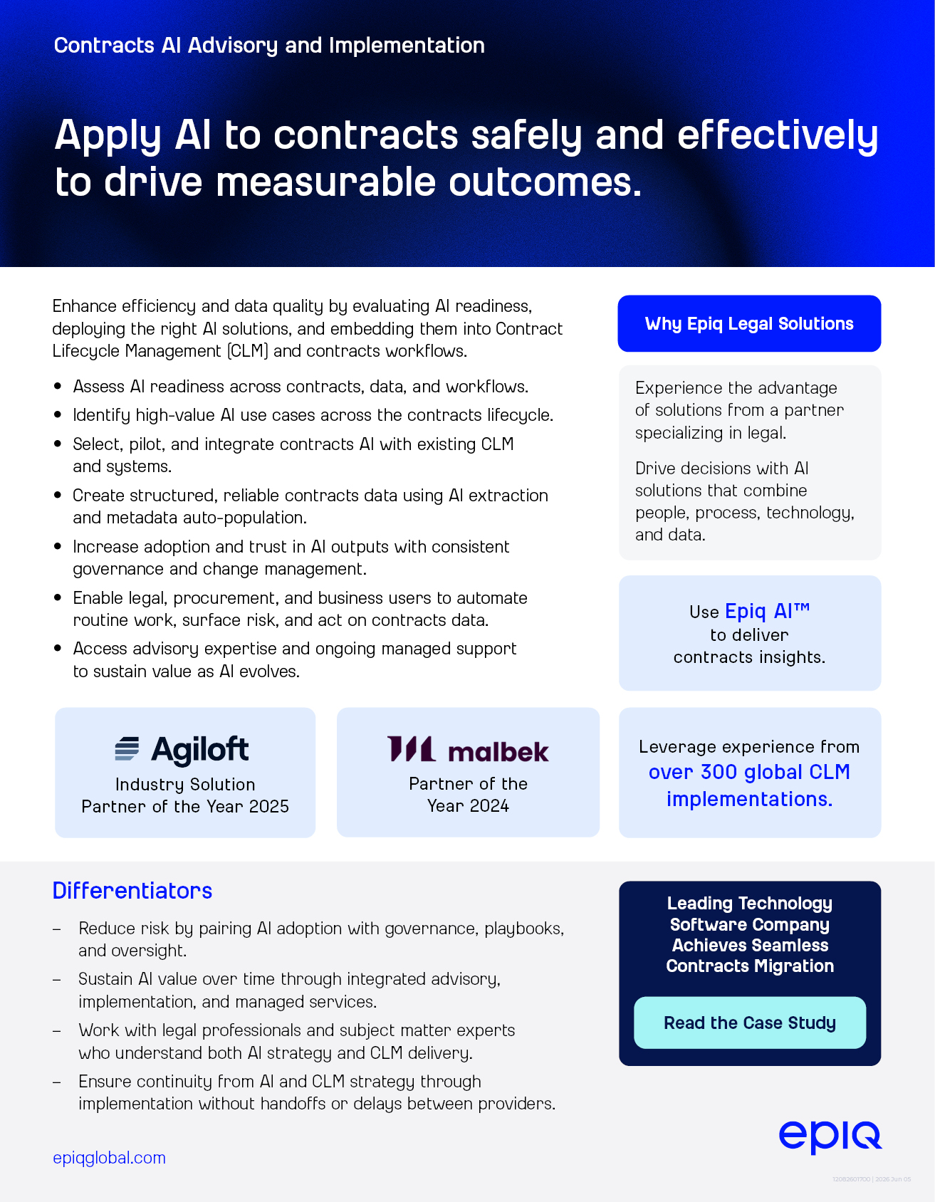 Contracts AI Advisory and Implementation Solution Brief
