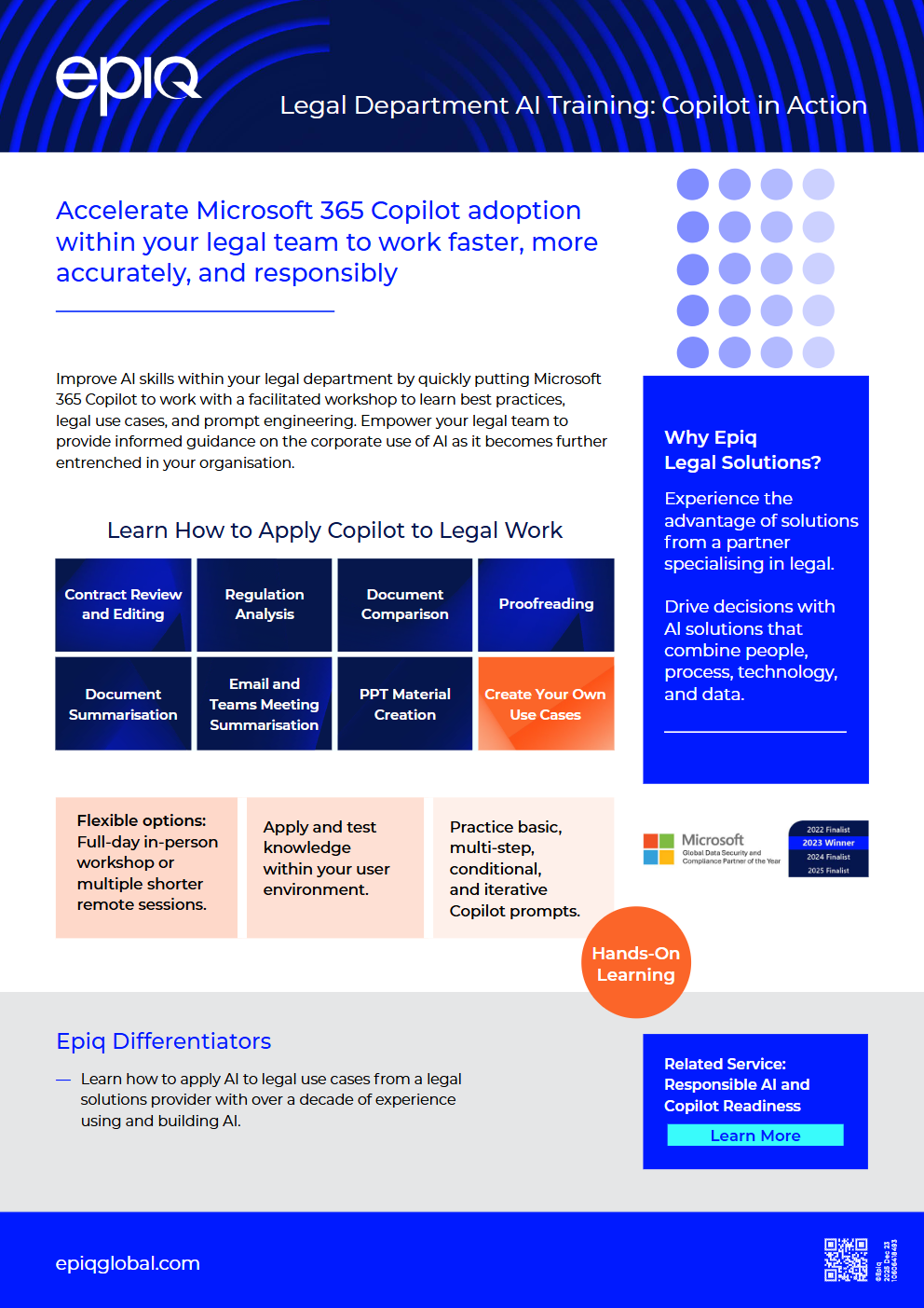 Solution Brief IG Legal Department AI Training Solution Brief