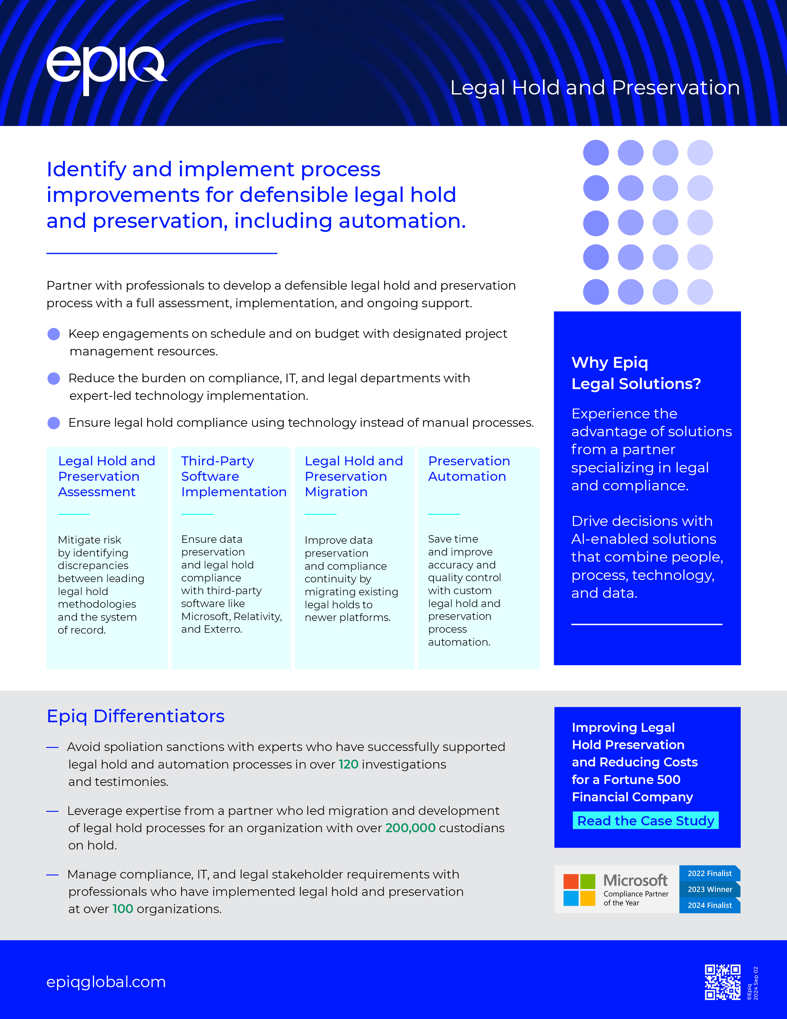 Legal Hold and Preservation Solution Brief
