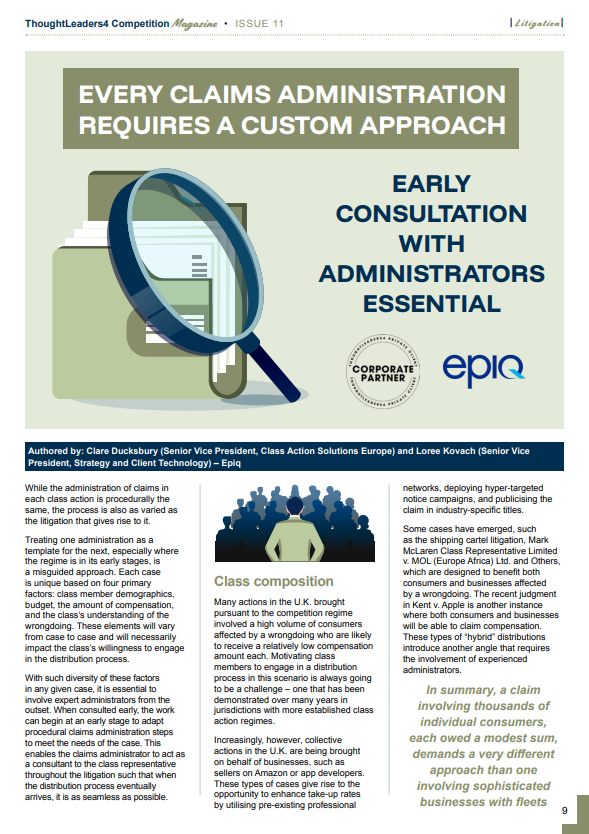 Claims Administration Requires Custom Approach