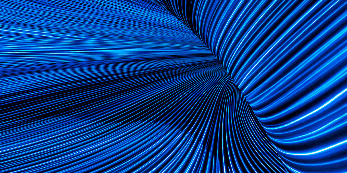 Tech looking blue lines 