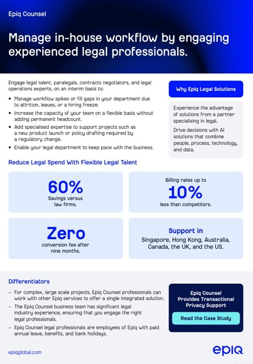 Epiq Counsel Solution Brief